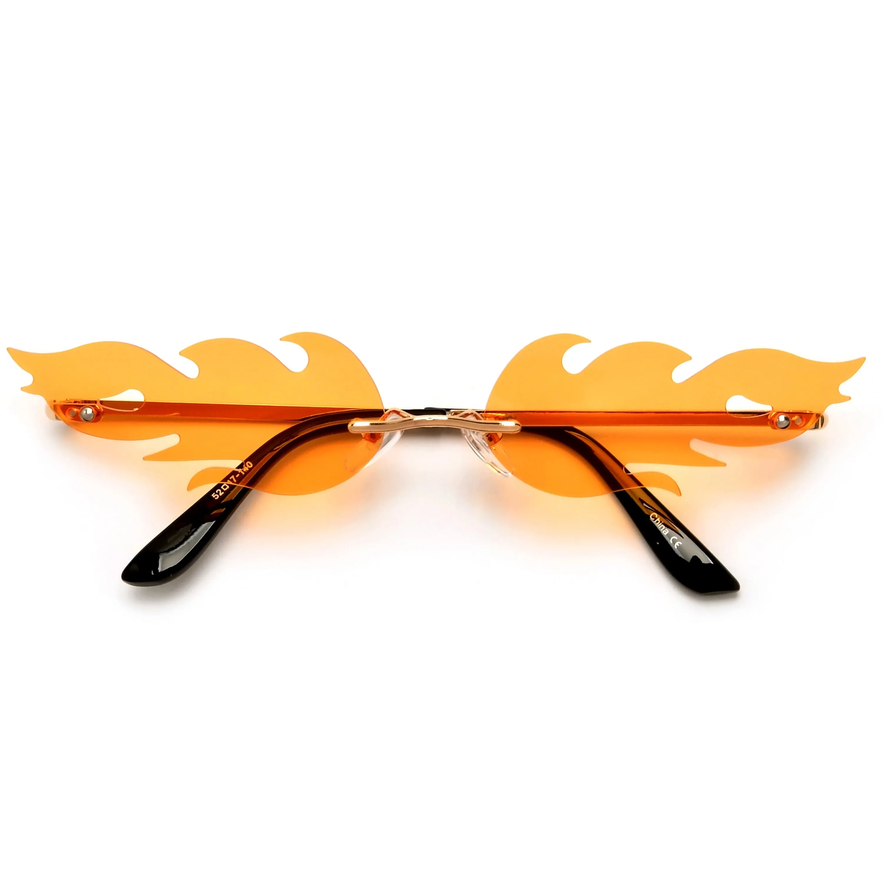 Hot Rimless Flame Fashion Sunnies