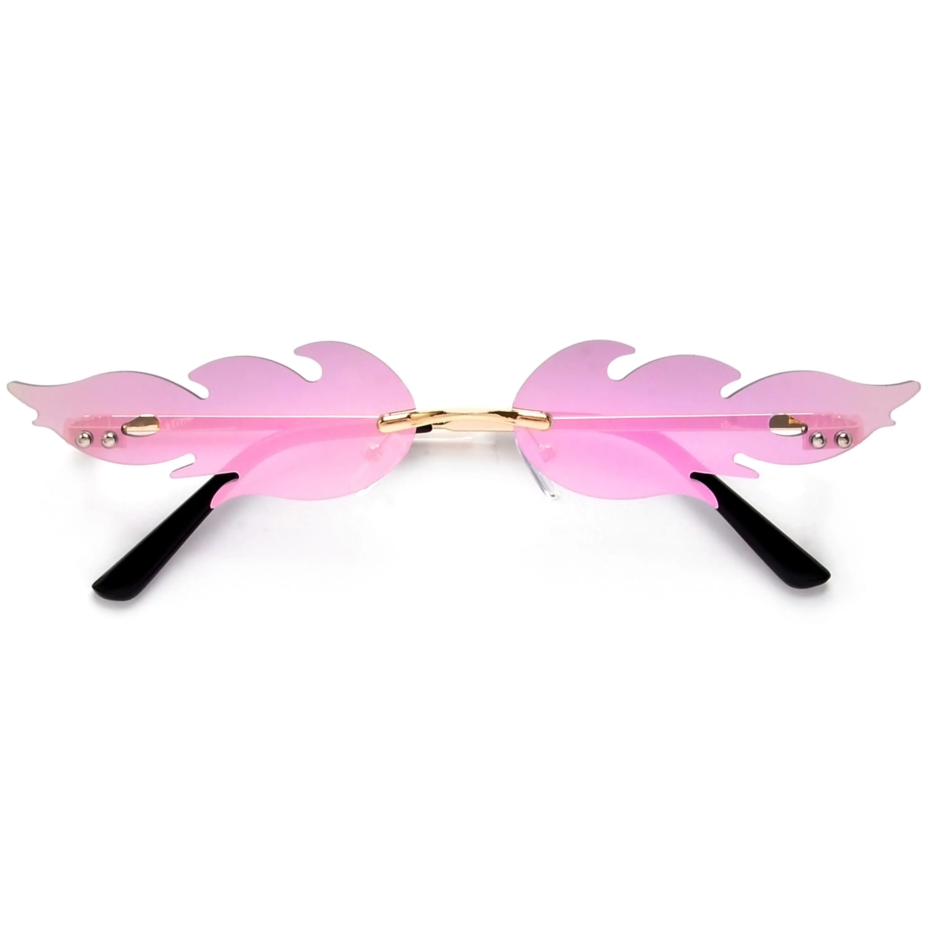 Hot Rimless Flame Fashion Sunnies