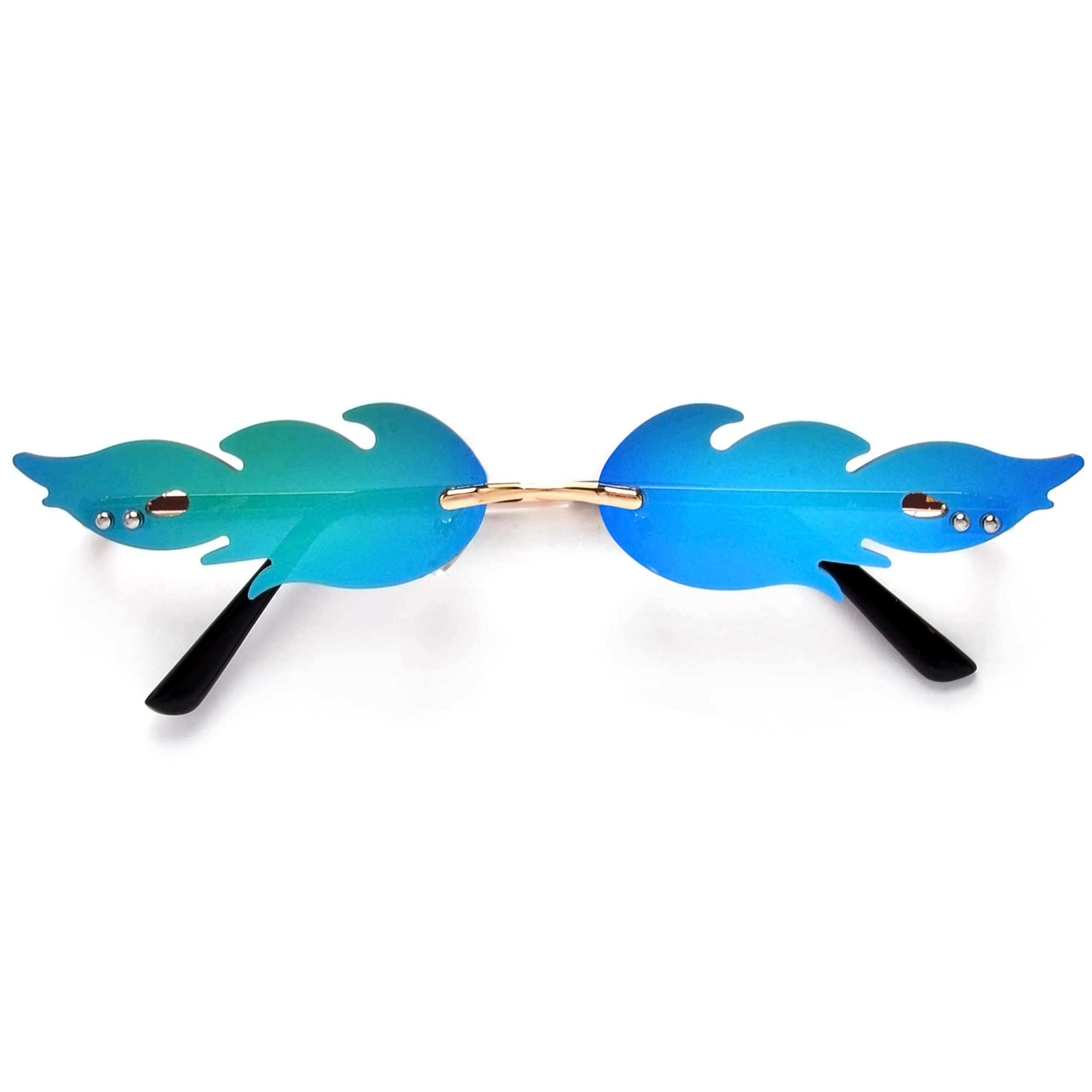 Hot Rimless Flame Fashion Sunnies