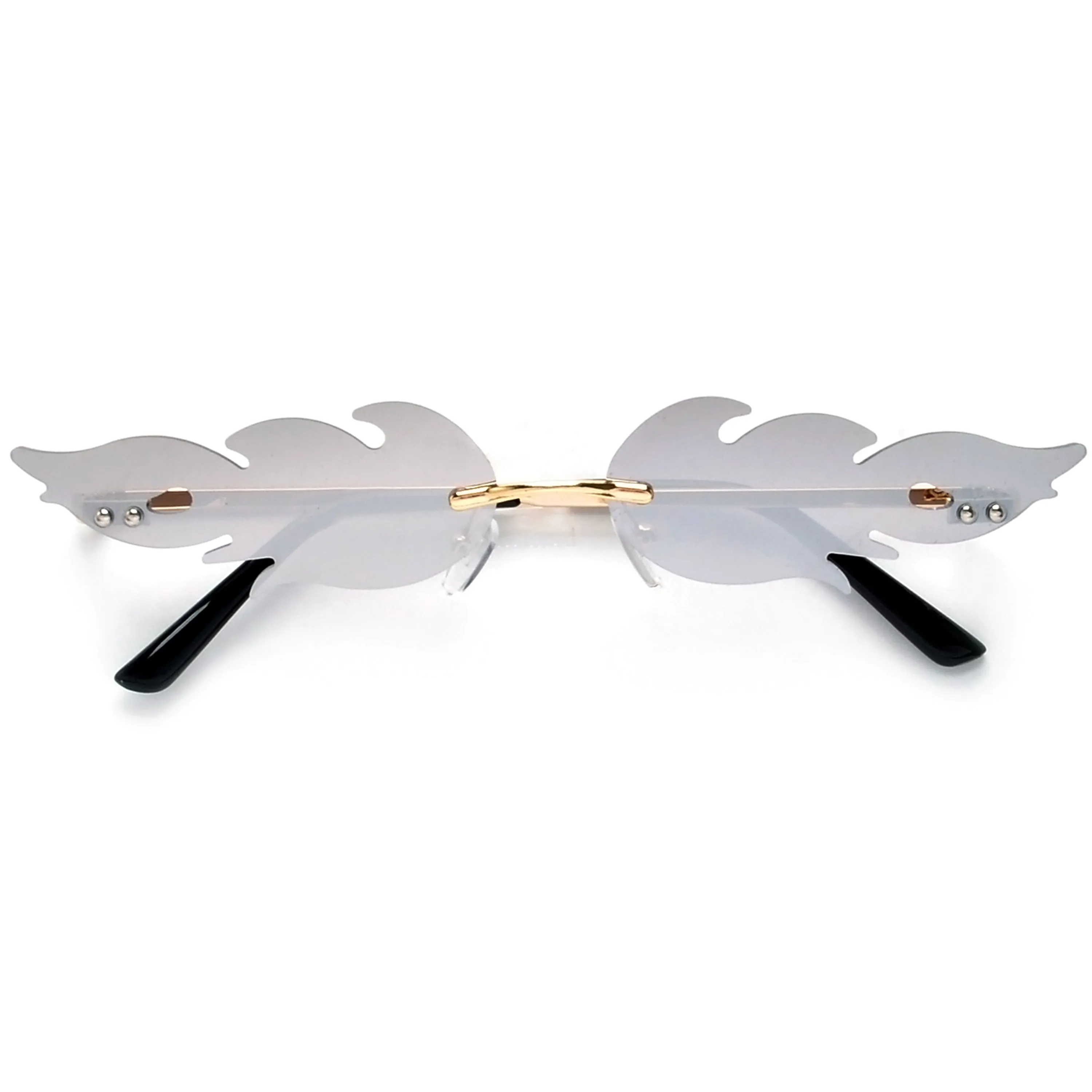 Hot Rimless Flame Fashion Sunnies