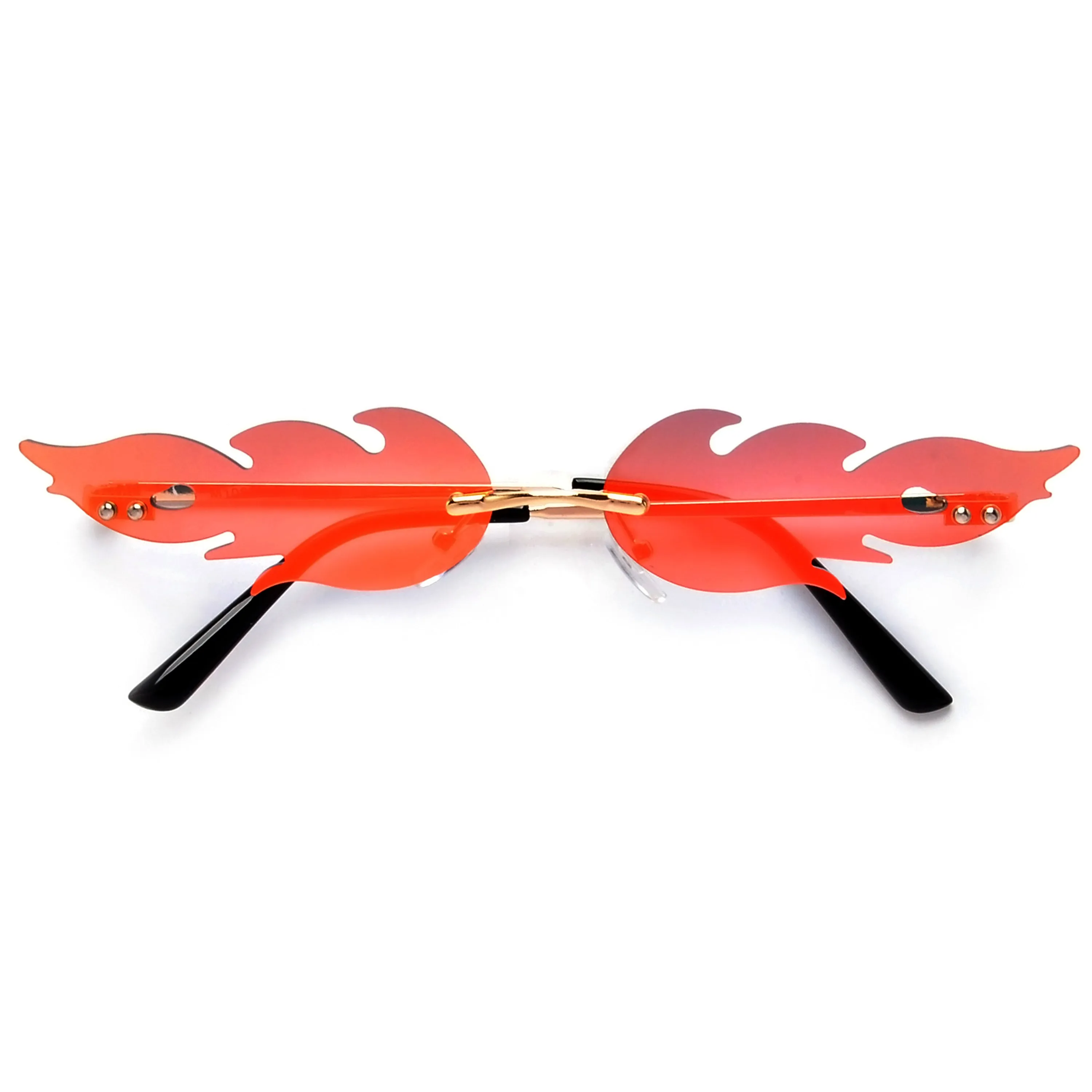 Hot Rimless Flame Fashion Sunnies