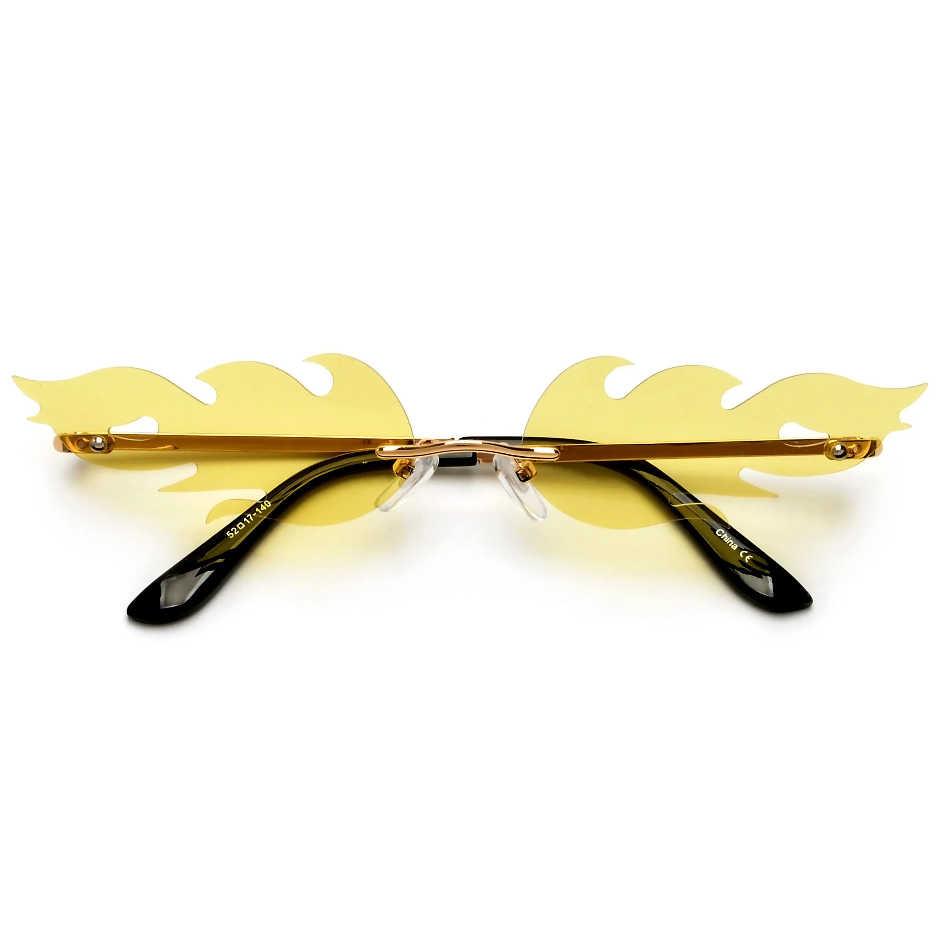 Hot Rimless Flame Fashion Sunnies