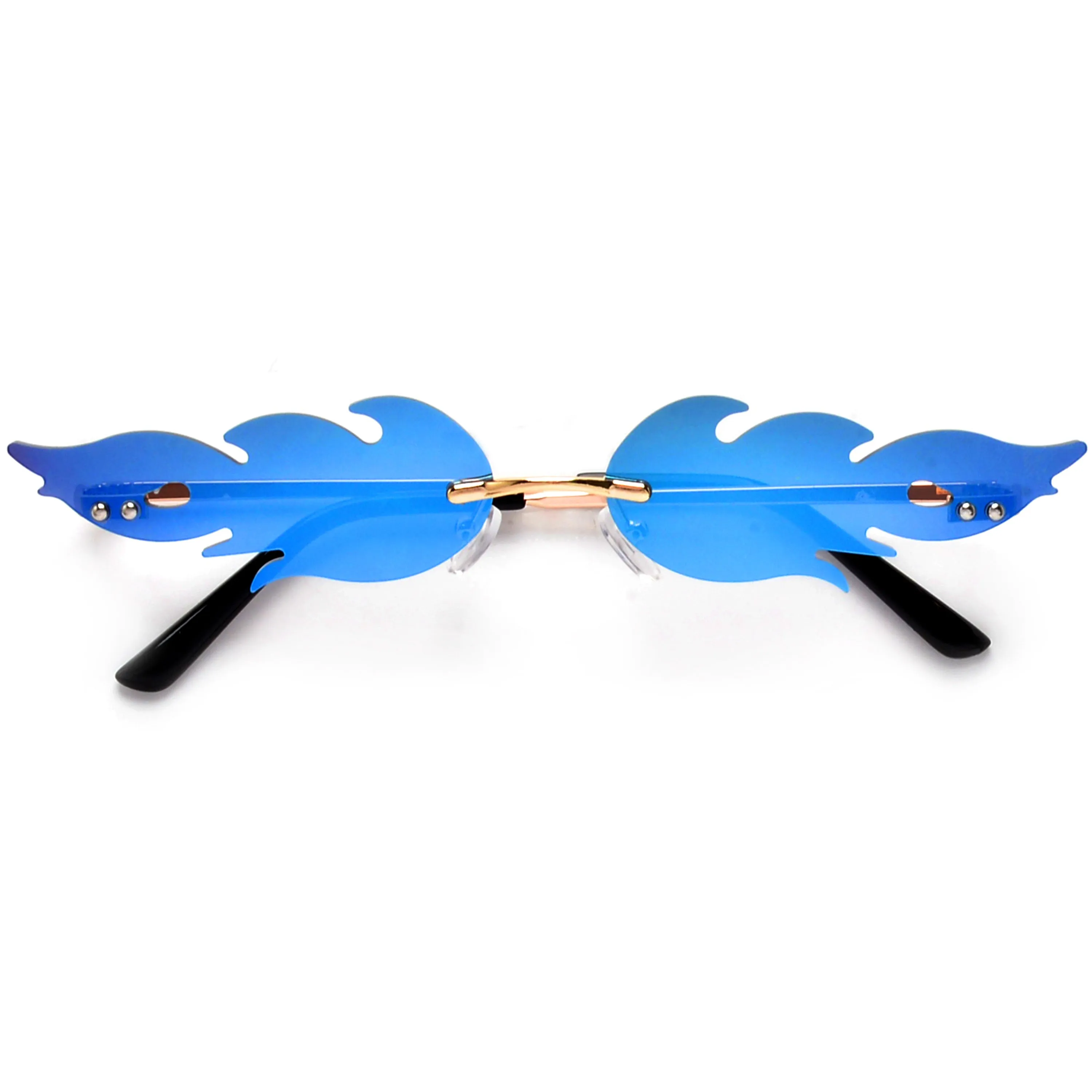 Hot Rimless Flame Fashion Sunnies