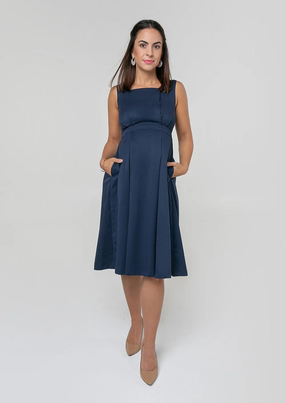 Into The Blue Maternity & Nursing Dress