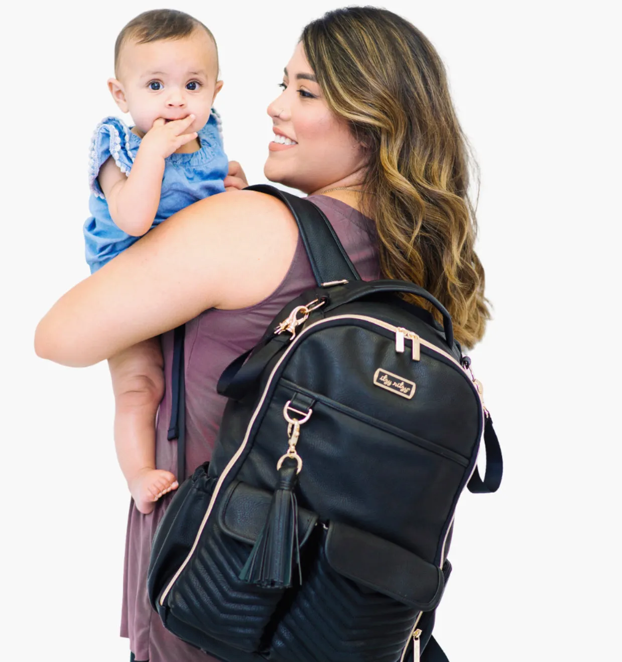 Itzy Ritzy Jetsetter Black Boss Backpack Diaper Bag