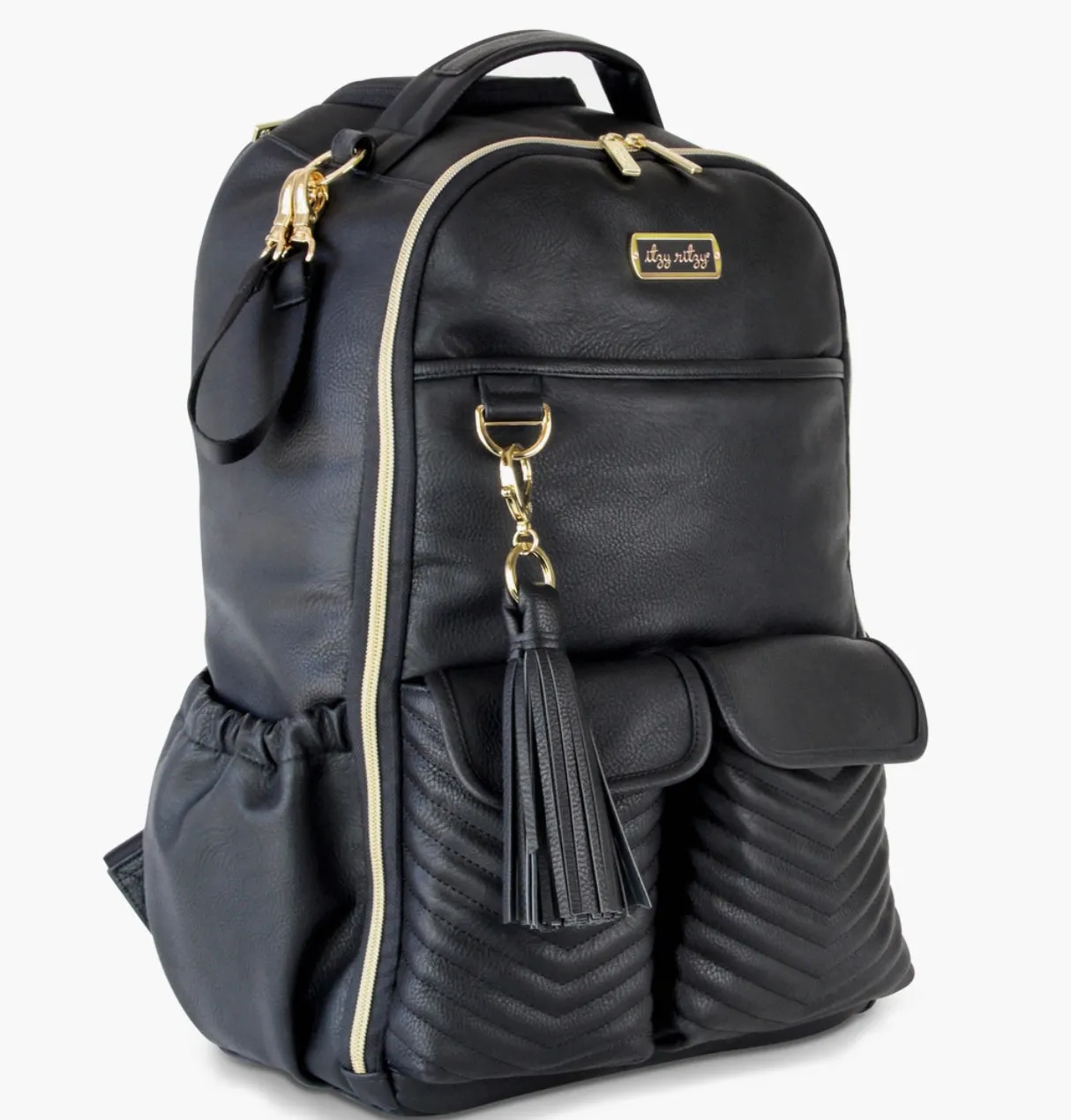 Itzy Ritzy Jetsetter Black Boss Backpack Diaper Bag