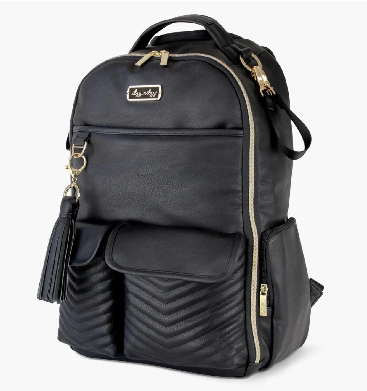 Itzy Ritzy Jetsetter Black Boss Backpack Diaper Bag