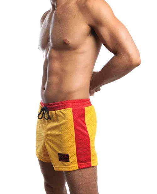 Jack Adams Air Mesh Gym Short Gold-red Xl