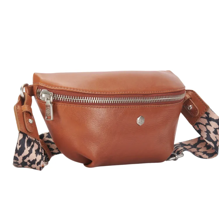 Jekyll & Hide Osaka Slim Ladies Leather Waist Bag - Tan