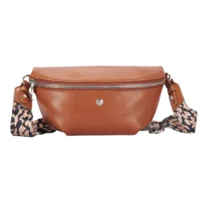 Jekyll & Hide Osaka Slim Ladies Leather Waist Bag - Tan