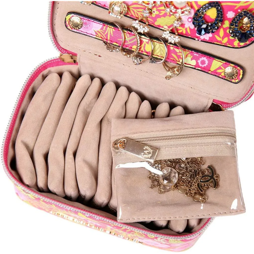 Jewelry Organizer Case Blossom Fuschia