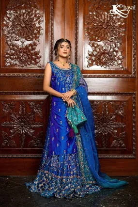 Khayal By Shaista Hasan - Blue Lehanga - 3 Piece