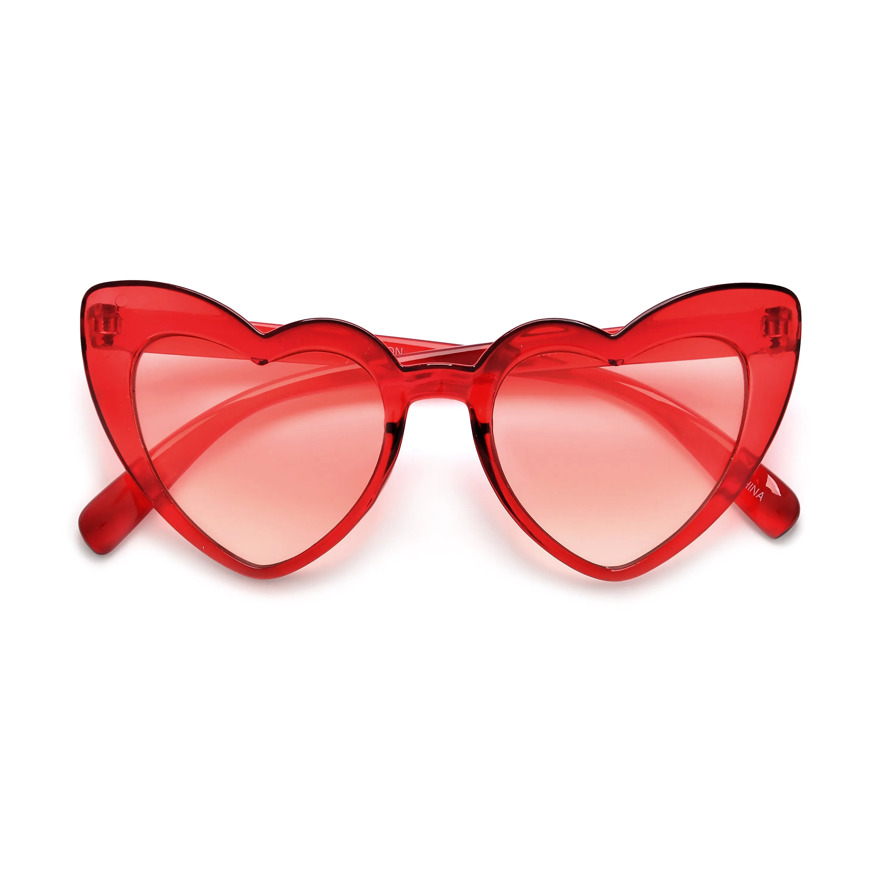 Kids Adorable High Tip Cute Heart Sunglasses