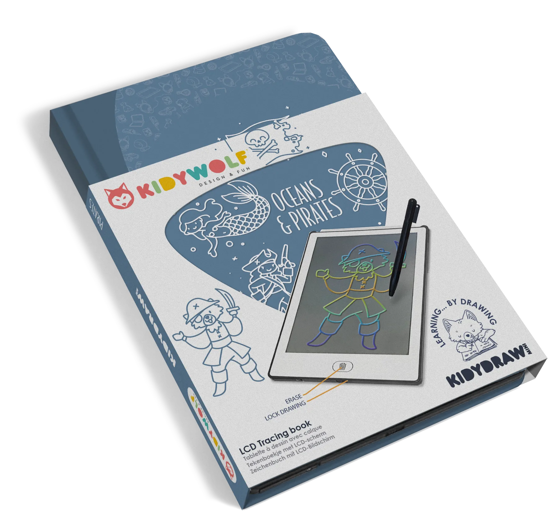 KIDYDRAW-MINI LCD Tracing book - Oceans & Pirates