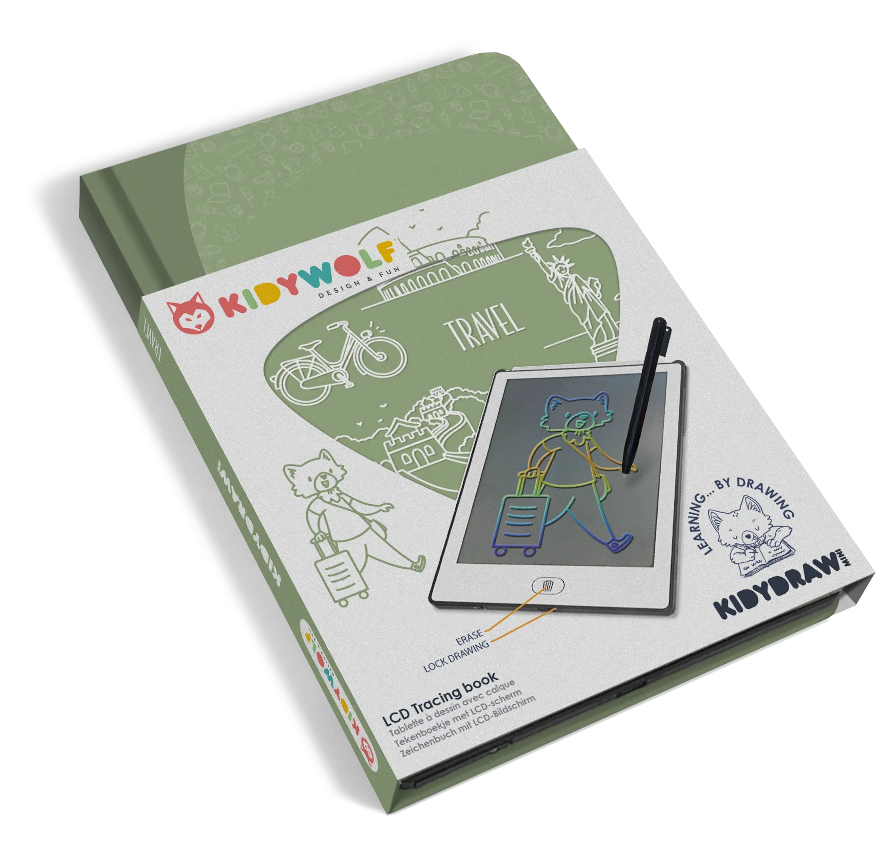 KIDYDRAW-MINI LCD Tracing Book - Travel