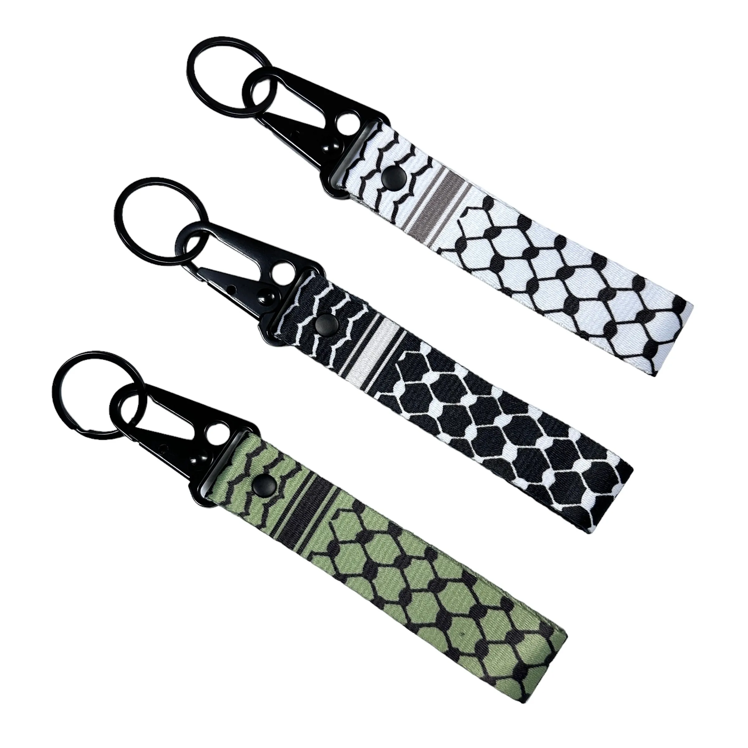 Kufiya Bag Clip Keychain