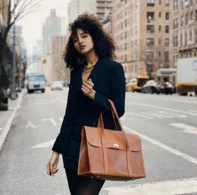 LADY BOSS BRIEFCASE: Rust Brown