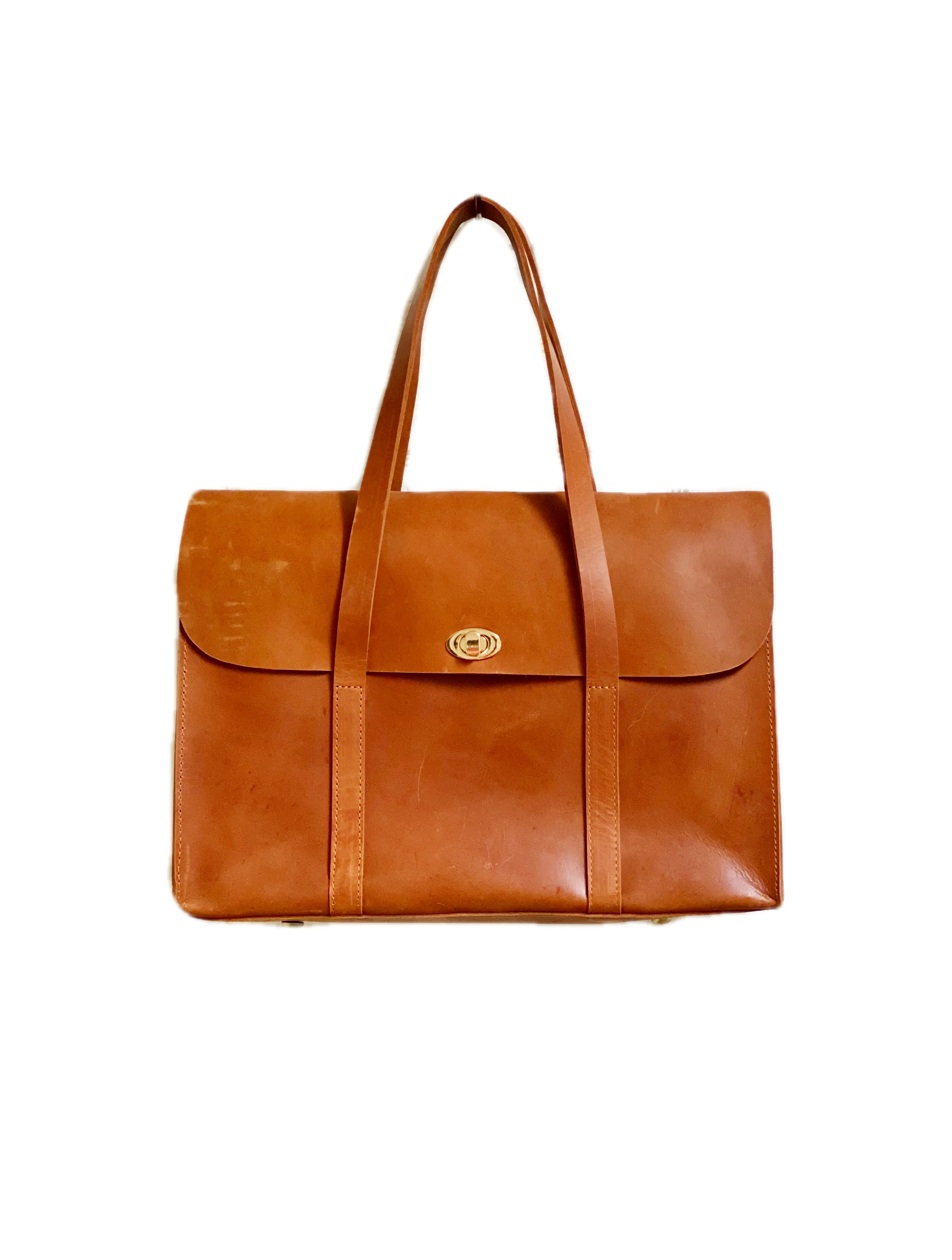 LADY BOSS BRIEFCASE: Rust Brown