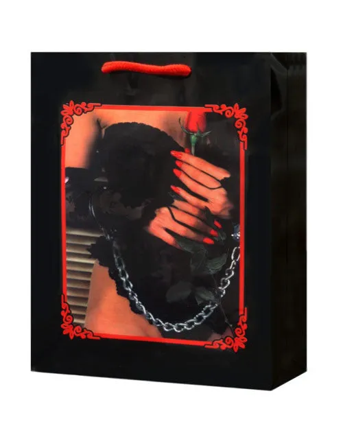 Lady Lace Lingerie W-rose & Handcuffs Gift Bag