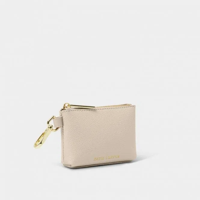 Light Taupe Evie Clip On Coin Purse KLB3226