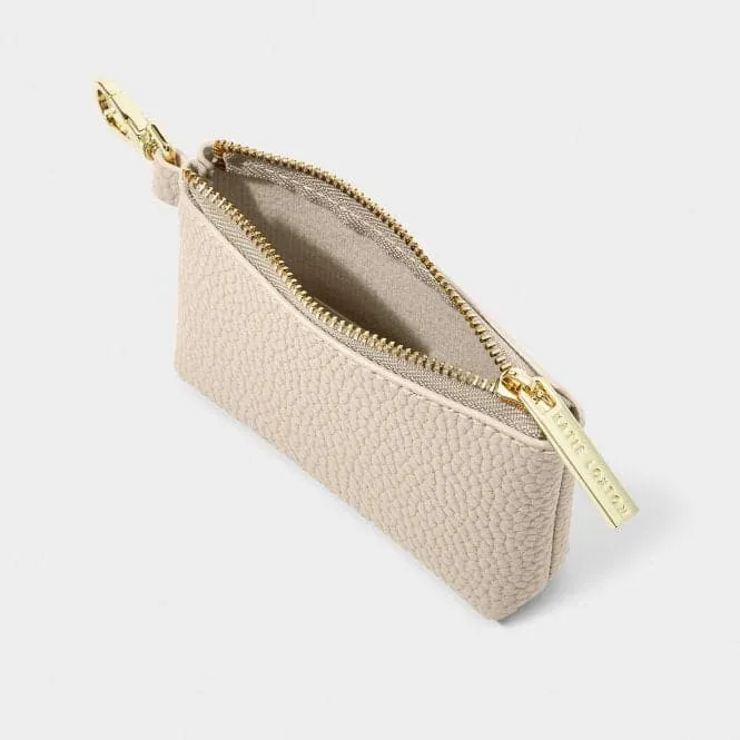 Light Taupe Evie Clip On Coin Purse KLB3226