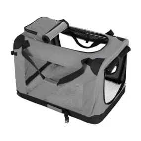 Lightweight XL Pet Carrier with Steel Frame, Grey - FLOOFI