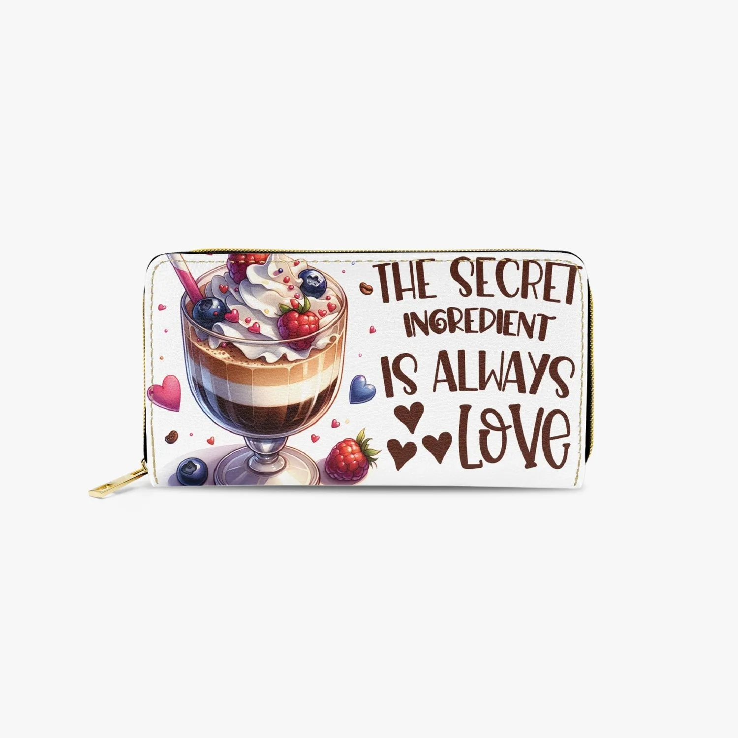 Long Type Zipper Purse - The Secret Ingredient is always Love