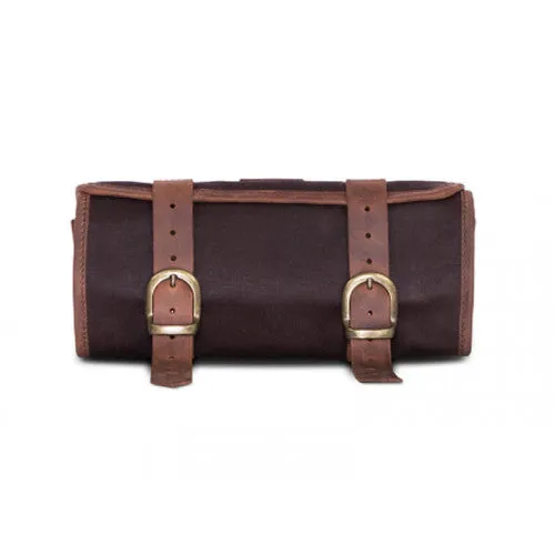 Longride Waxed Canvas Tool Roll Bag Brown - 1.5 Liters