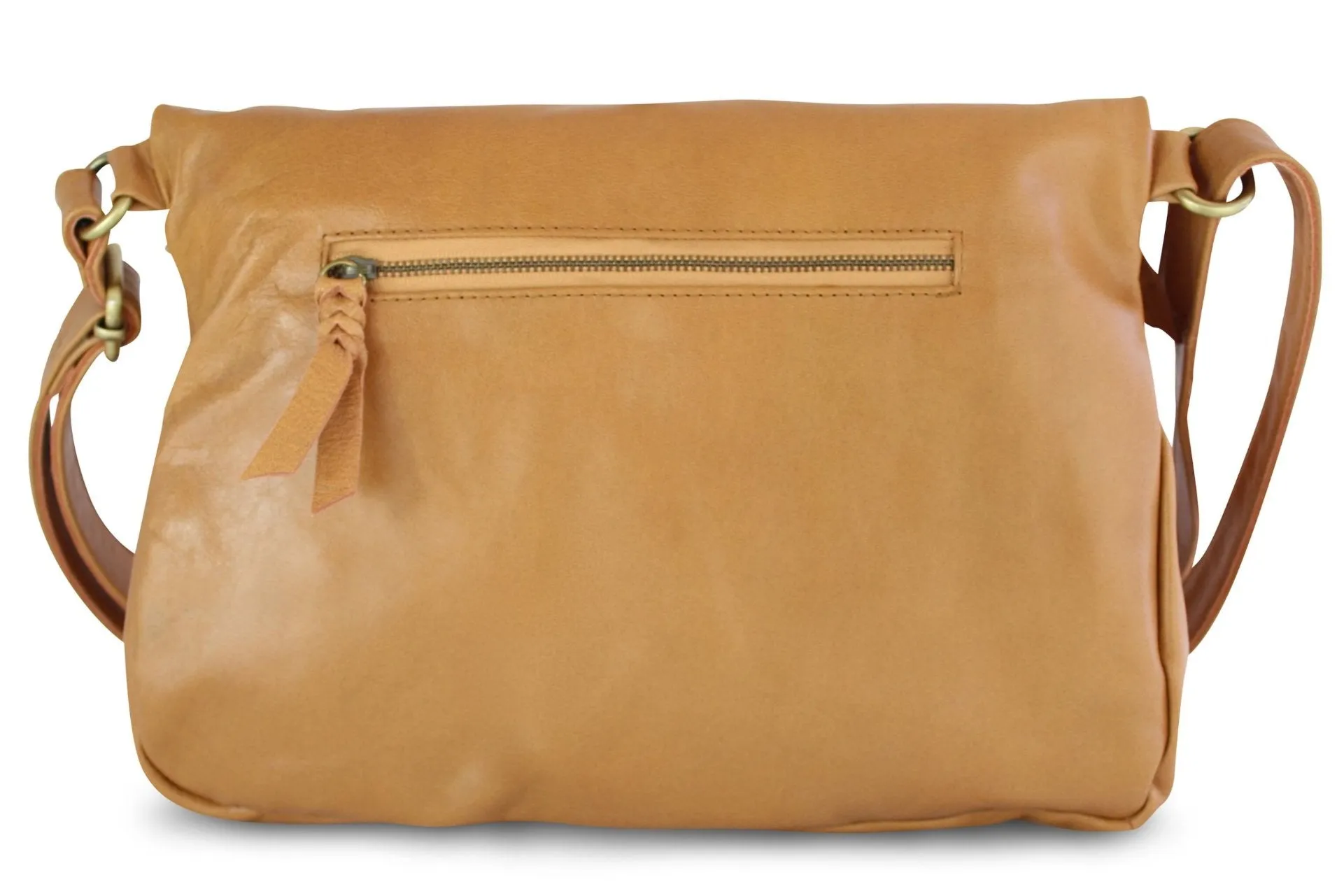 LOUISE LEATHER HANDBAG IN TAN