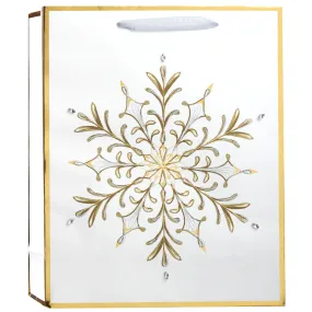 Luxe Snowflake Large Gift Bag