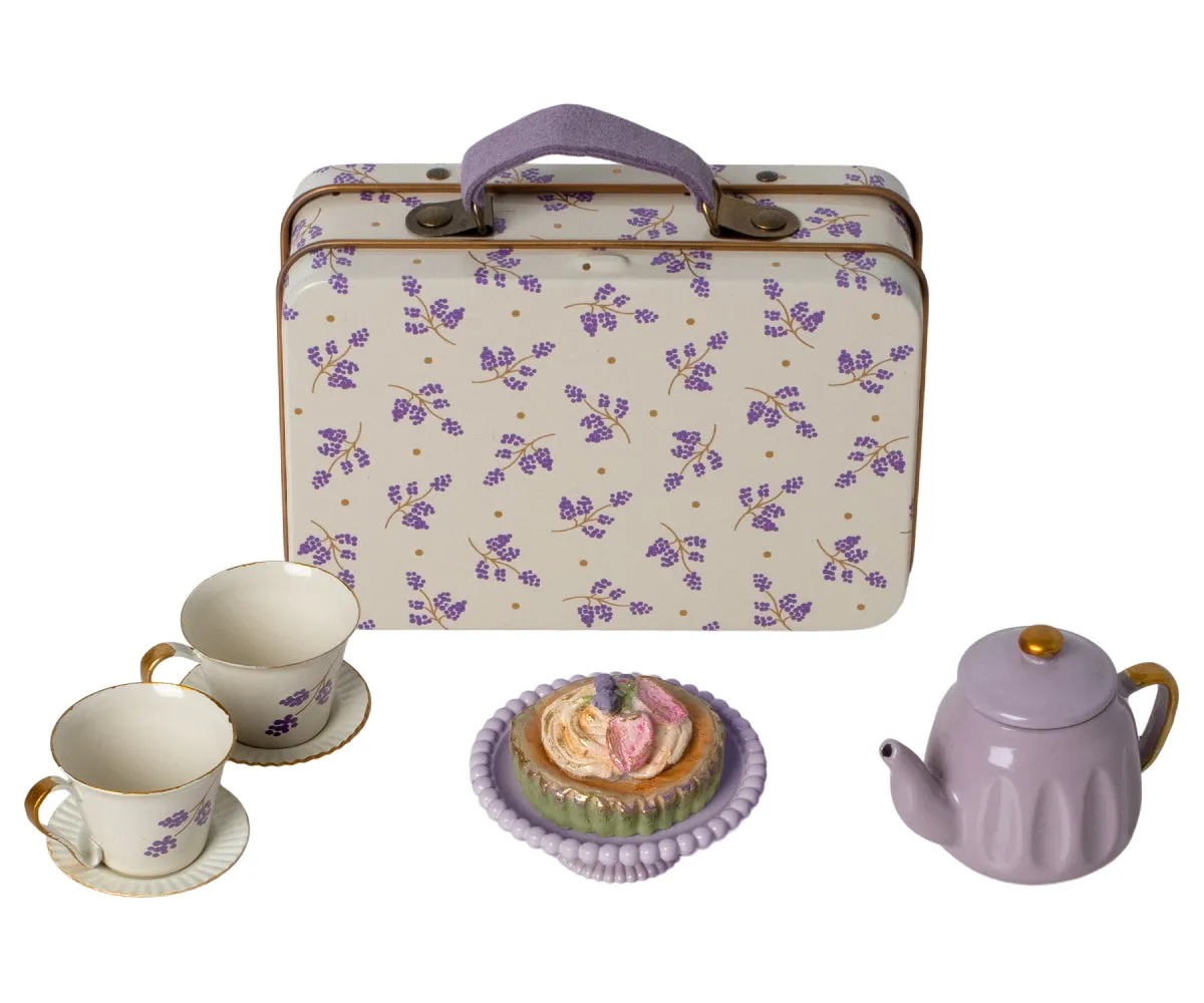 MAILEG - FURNITURE & ACC: AFTERNOON TEA SET PURPLE MADELAINE