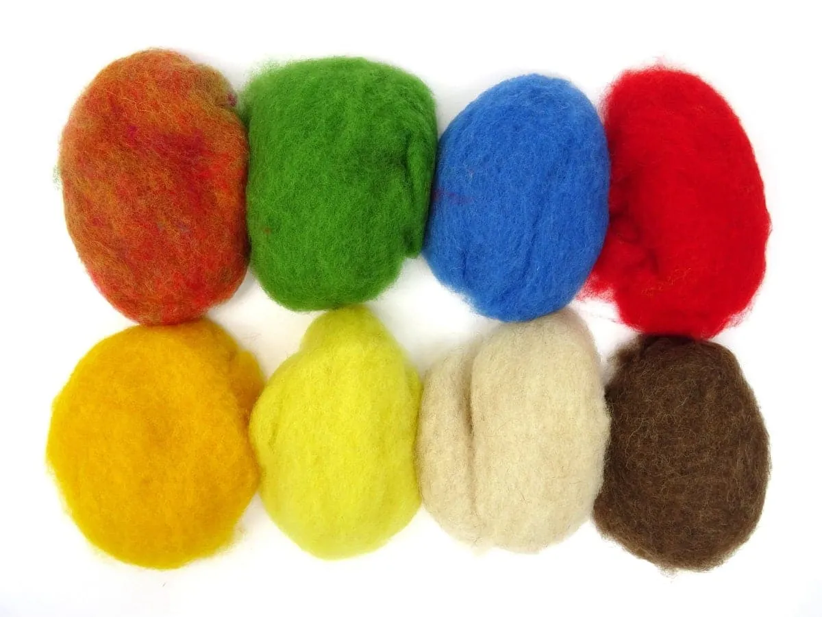 Making Simple Needle Felts Wool Mix - 80g mix