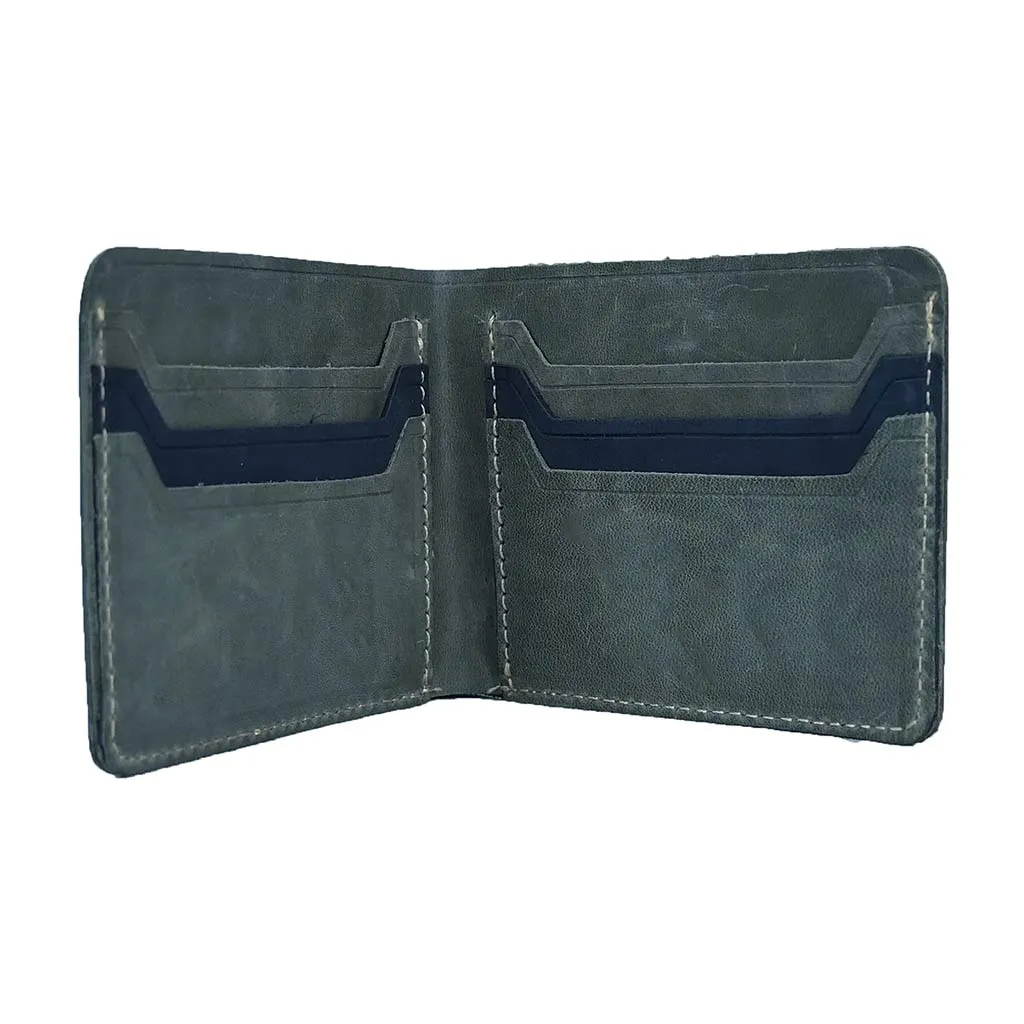 Men Executive Leather Wallet Modish Grey