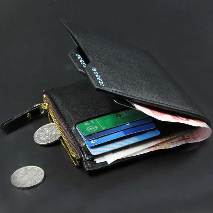 Men wallets famous brand mens wallet male money purses with zipper Wallets New Design Top Men Wallet With Coin Bag