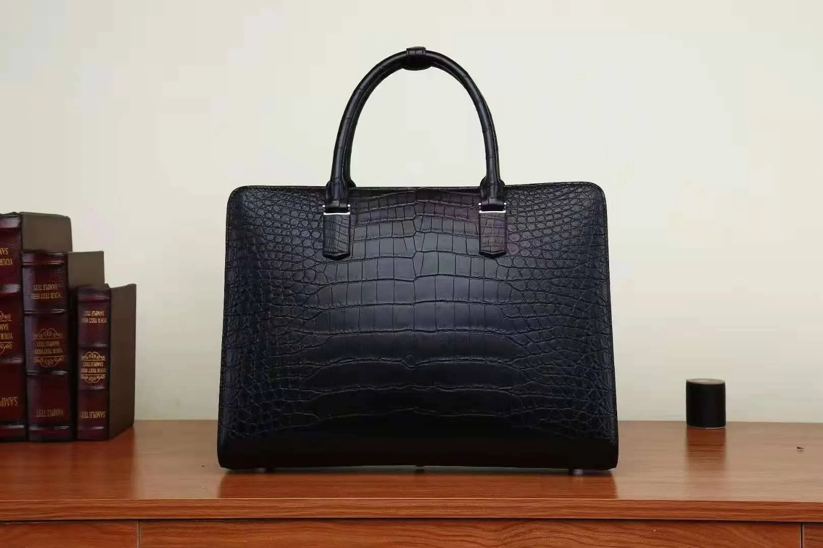 Men's Crocodile Leather Briefcase