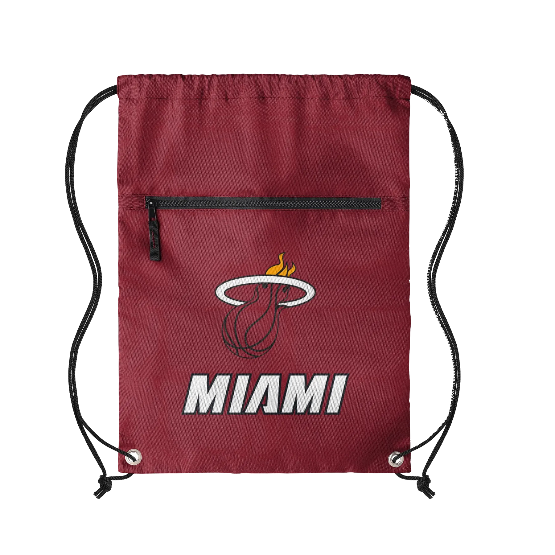 Miami HEAT Logo Red Drawstring Bag