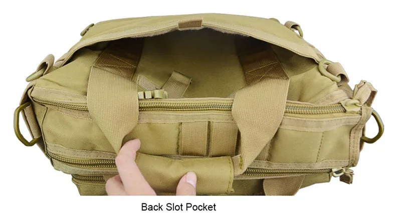 Military MOLLE Tactical Laptop Messenger 15" Laptop Shoulder Bag