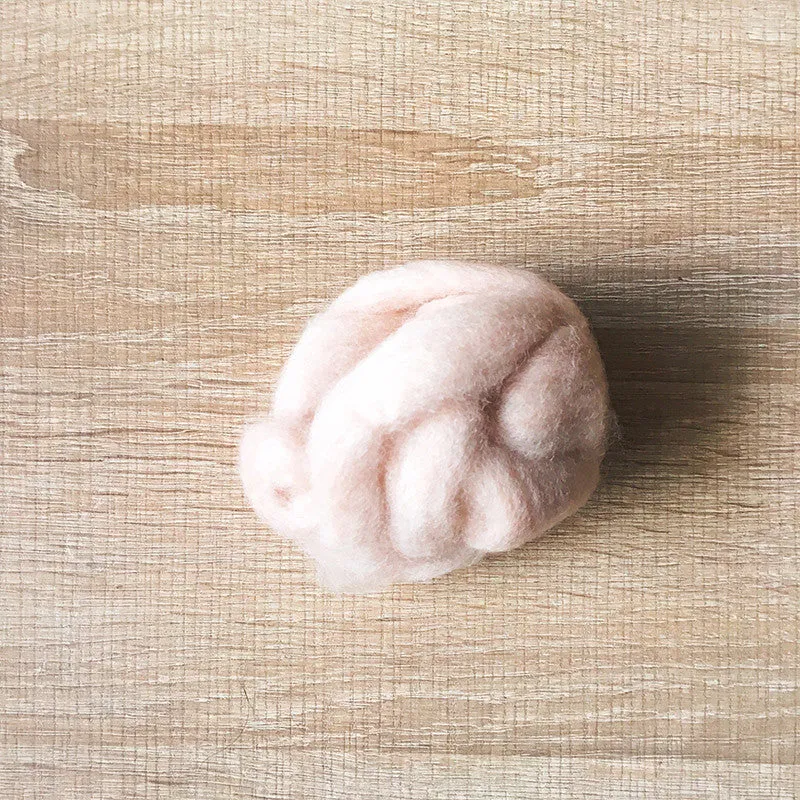 Needle felted wool felting mix Peanut butter wool Roving for felting supplies short fabric easy felt