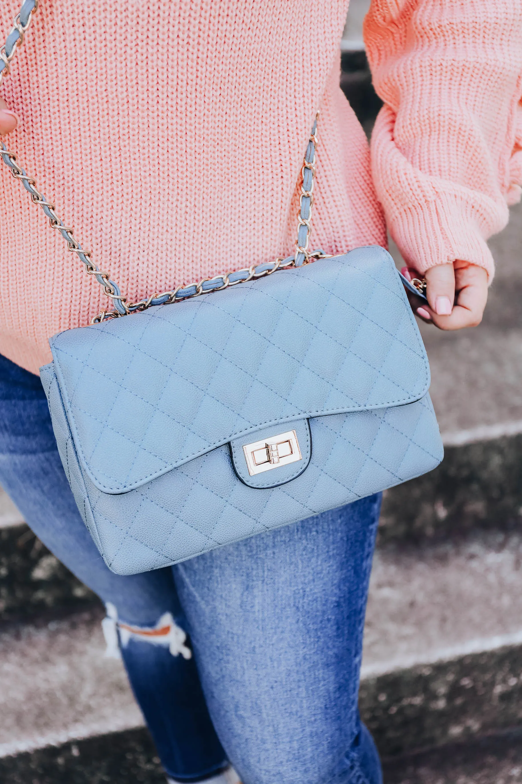 Not Your Boyfriend Bag - Blue