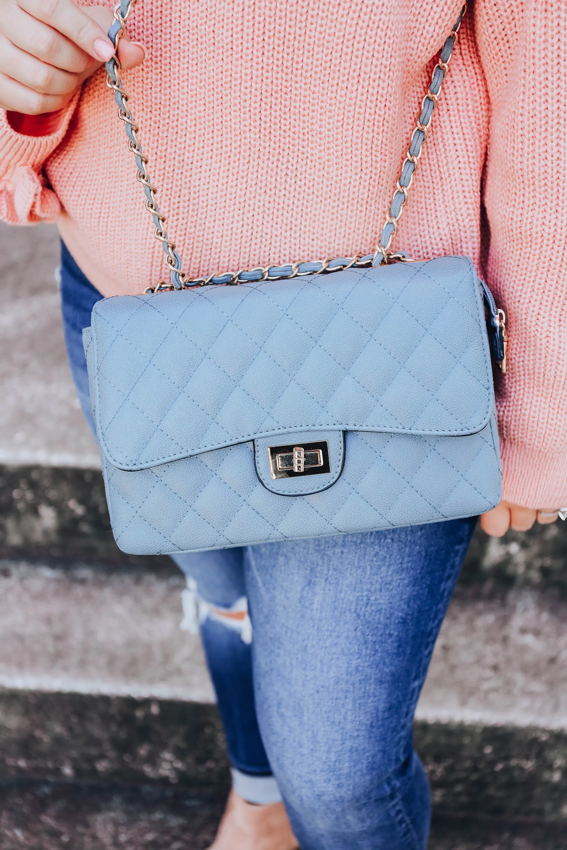 Not Your Boyfriend Bag - Blue