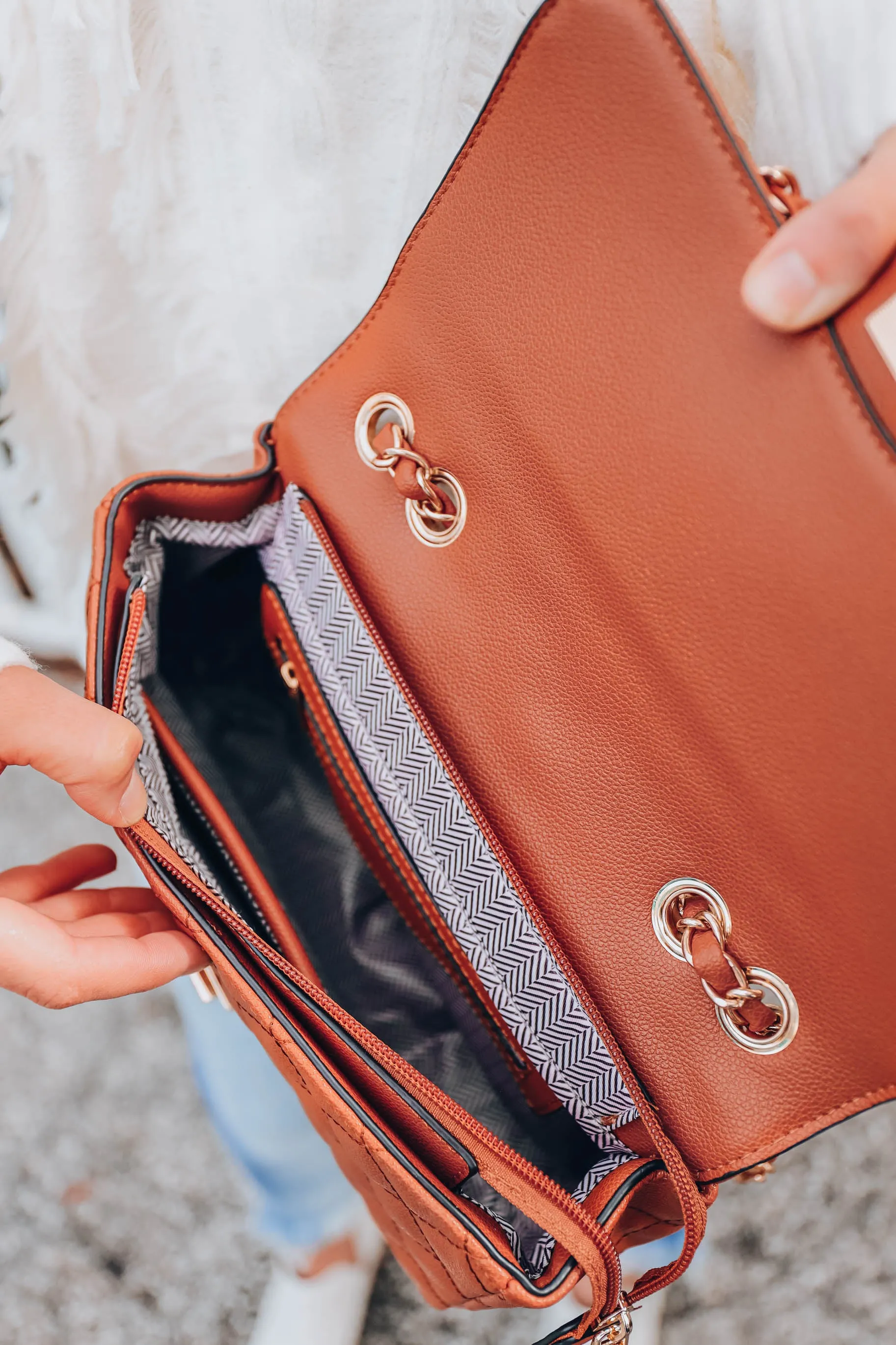 Not Your Boyfriend Bag - Brown