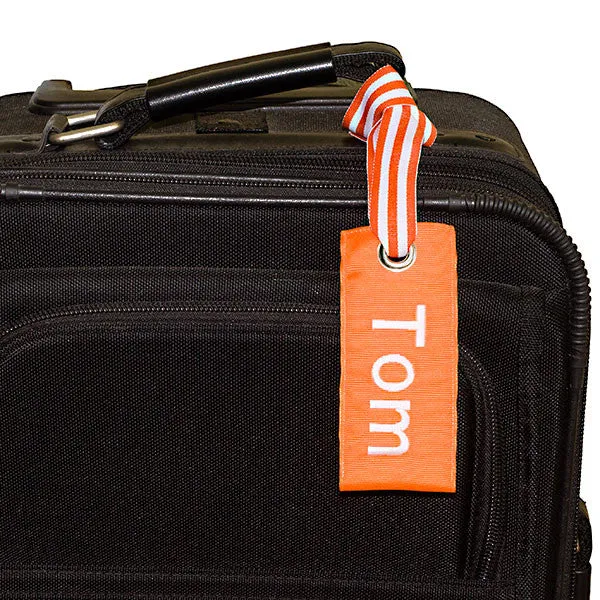 Orange Luggage Tag