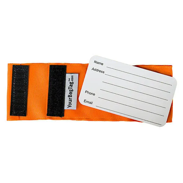 Orange Luggage Tag