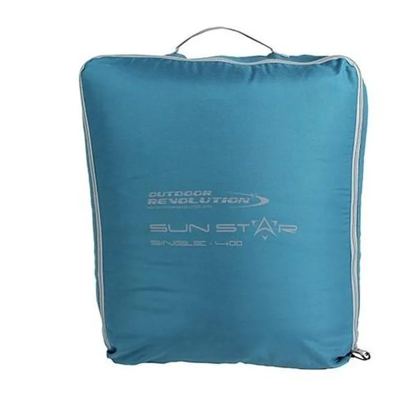 Outdoor Revolution Sunstar 400 Single Square Sleeping Bag - Blue Coral