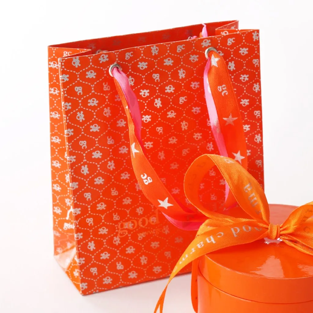 PAPER GIFT BAG - ORANGE