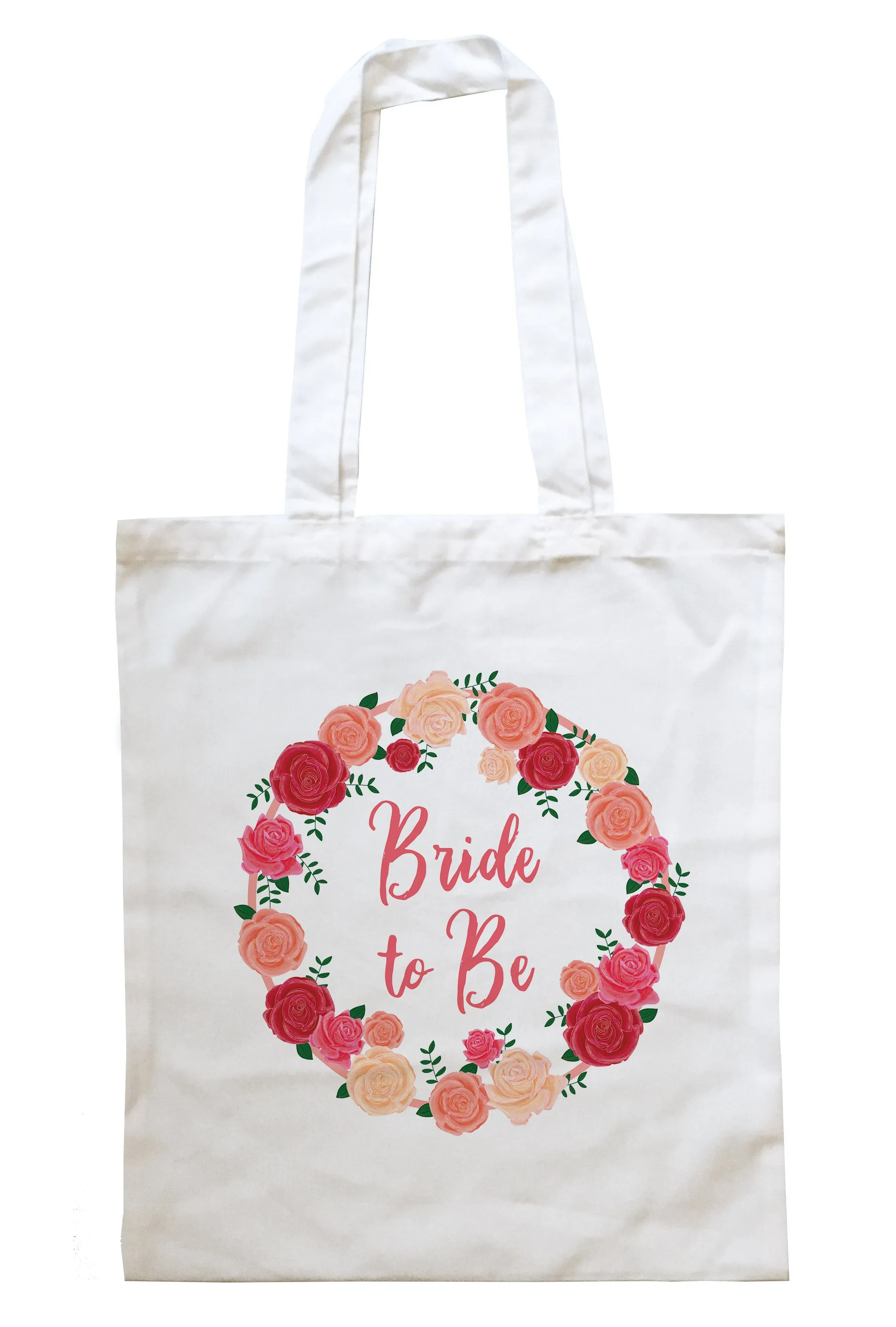 Peach Flowers - Personalised Tote Bag