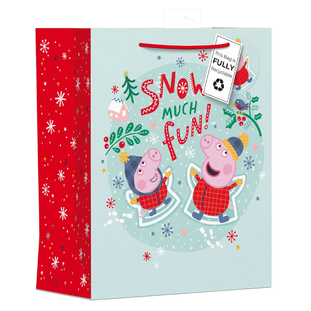 Peppa Pig Large Christmas Gift Bag