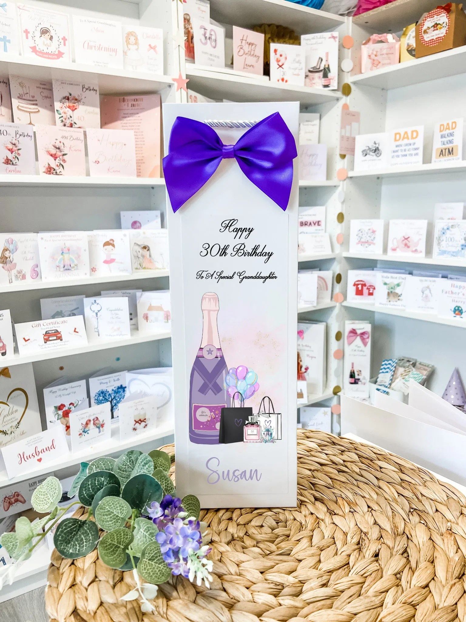 Personalised Birthday Bottle Gift Bag For Her