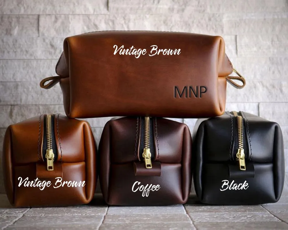 Personalized Toiletry Bag Groomsmen Gift Father Gift for Mens Mens  Gift for Him Leather Dopp Kit Bag Groom Gift Groomsman Gift