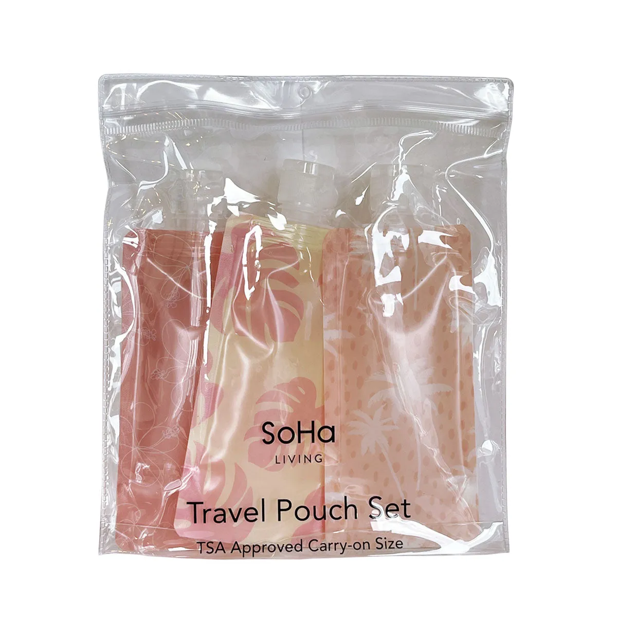 Pink Paradise Travel Pouch Set of 3